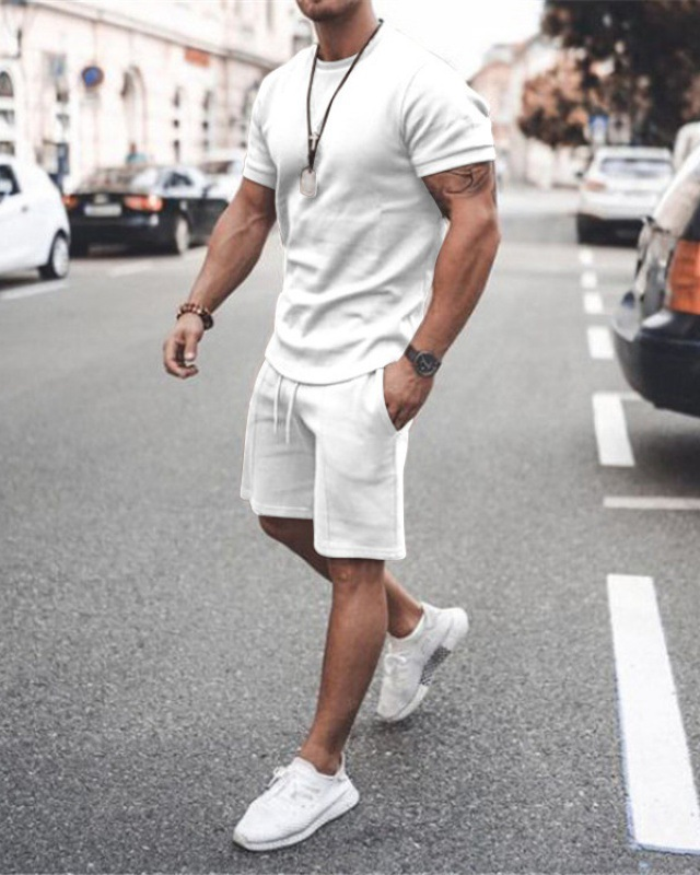 Men's Fashion Short Sleeve Suit 8 Colors